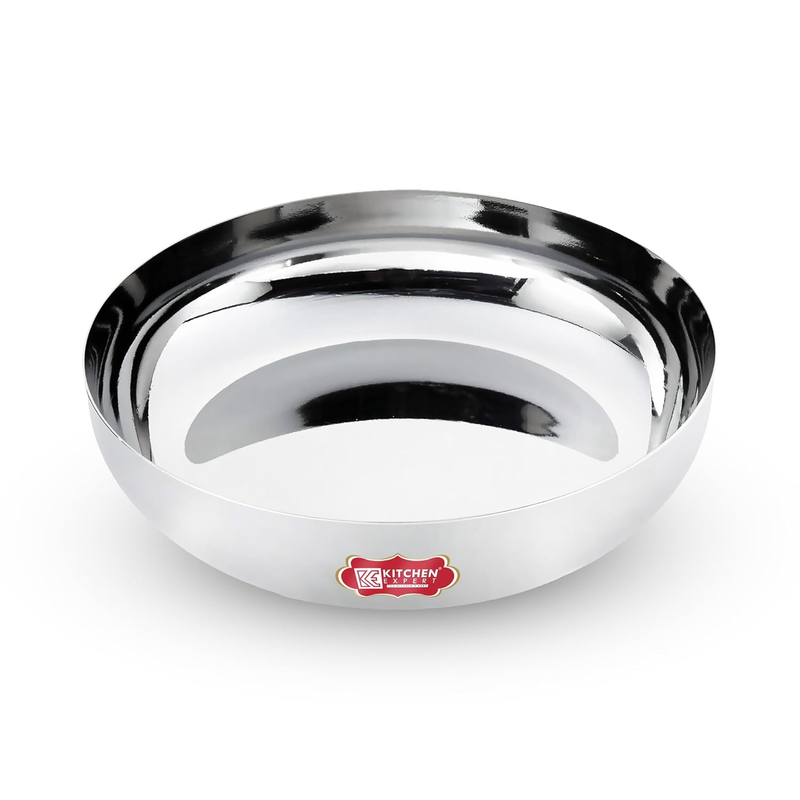  Stainless Steel Sweet Dish Katori | Vati Halwa Plate |  Ice Bowl Set | Dessert Plates (Dessert Bowl, )